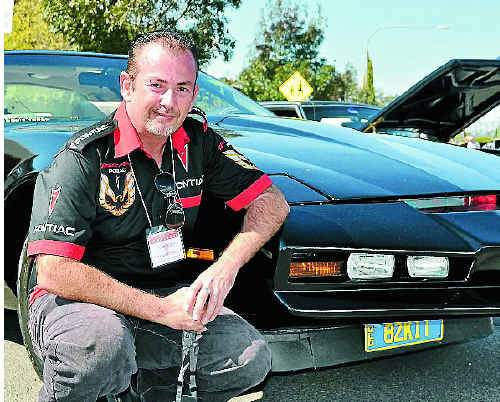 KITT: Jason King is proud of his Knight Rider replica. Photo Jenna Cairney/Warwick Daily News KITT: Jason King is proud of his Knight Rider replica. Photo Jenna Cairney/Warwick Daily News